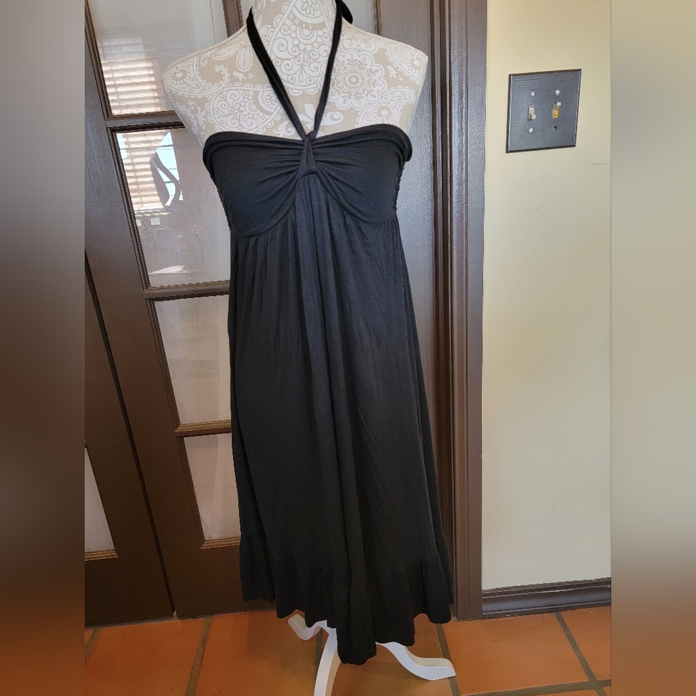 Women's Black Halter Dress Sz M